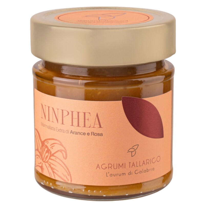 marmellata di arancia e rosa 270 g Agrumi Tallarico marmellata extra di arancia e rosa vasetto marmellata arancia e rosa calabrese